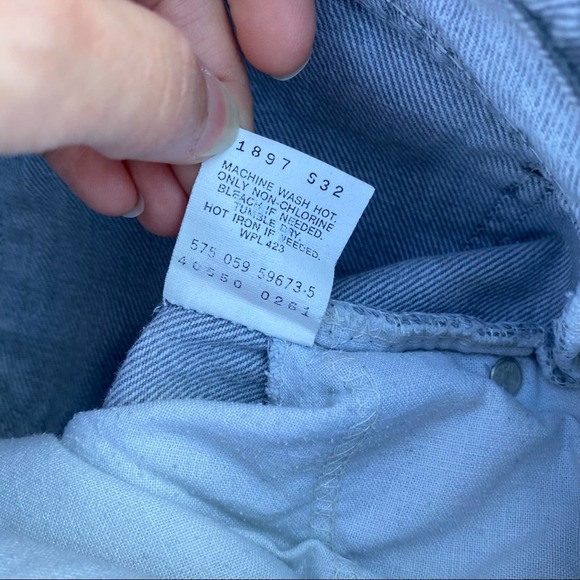 Levi’s vintage black acid wash black tab 550 jeans 33x30 - Picture 3 of 6